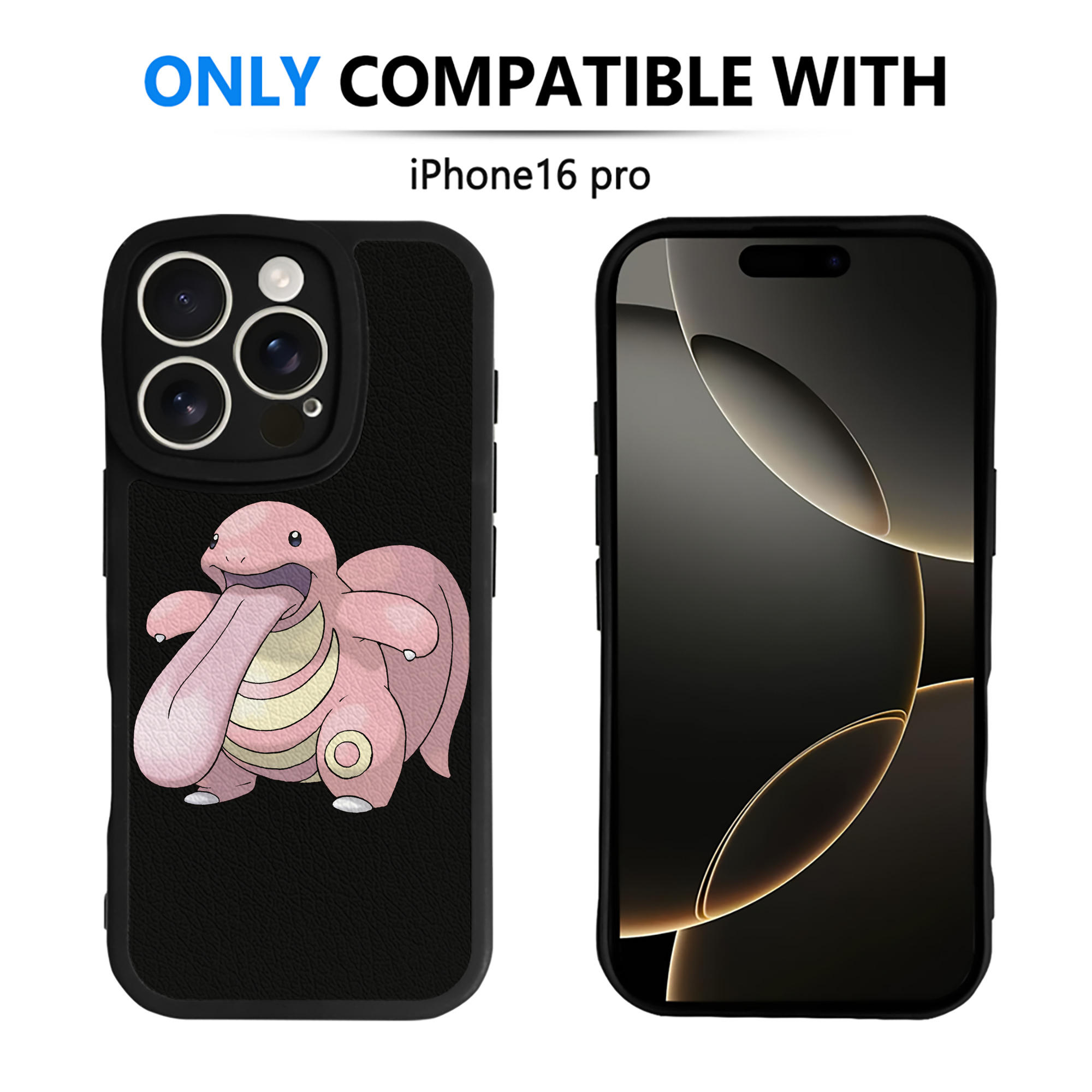 （画像用） ポケットモンスター Pokémon 【iPhone 16シリーズ対応】シリコンスマホケース（レザー調） 材質：シリコン